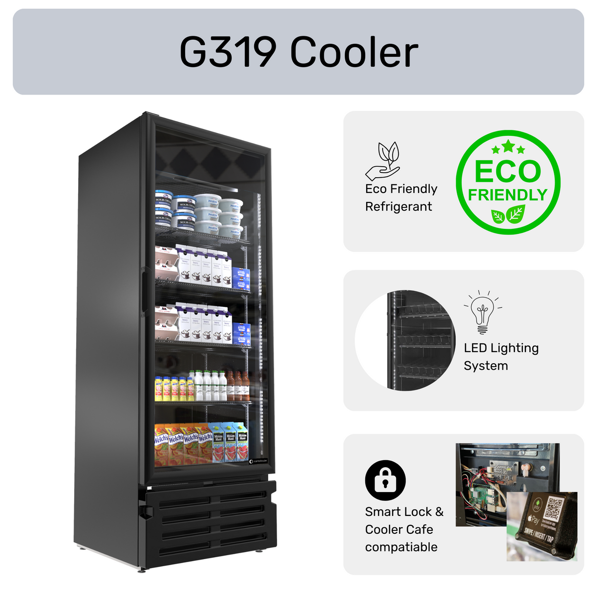 G319 Cooler | Single-Door Cooler | Cantaloupe — Cantaloupe Store