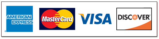 Package of 20 Point-of-sale Accepted Credit Card Logos Decals - Horizo —  Cantaloupe Store